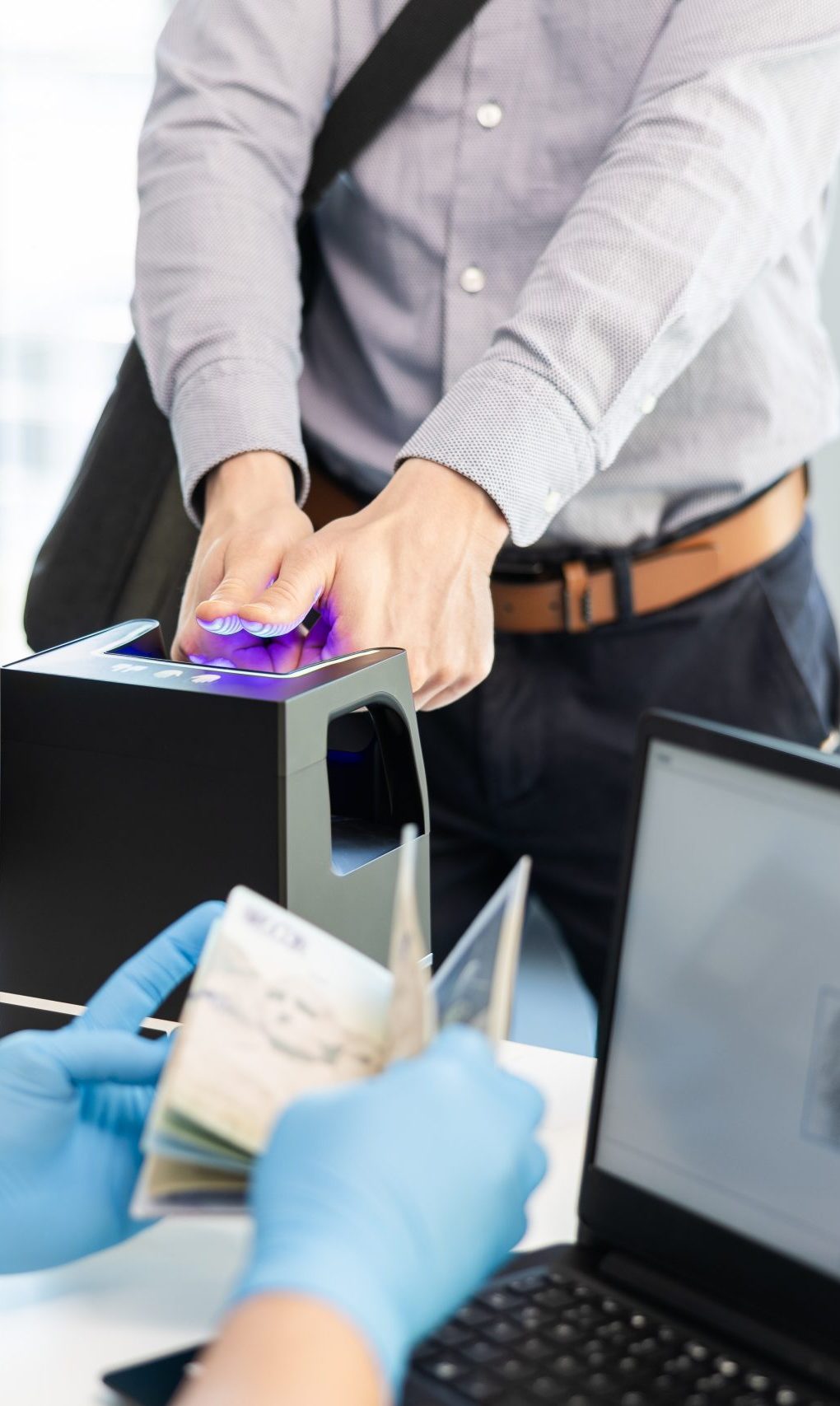scanning fingerprints contactless